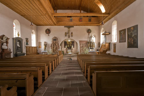 Innenansicht der Kirche St.Georg Kraftshof